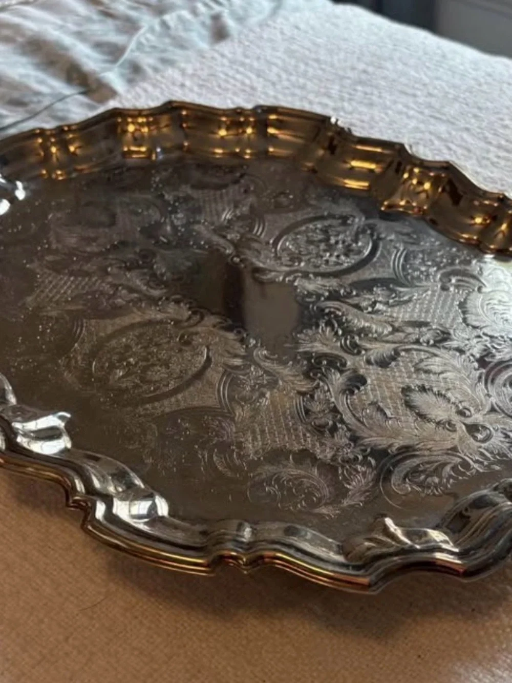 Silverplated Raimond Decorative Serving Tray - Elegant Home Accent